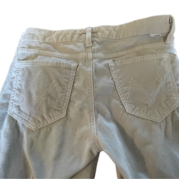 MOTHER corduroy looker cream skinny pant 27 Someone Else’s Fairytale Cord Jean - Picture 4 of 9